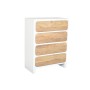 Chest of drawers Home ESPRIT White Natural Mediterranean 80 x 42 x 106 cm