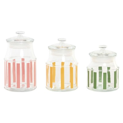 3 Tubs Home ESPRIT Multicolour Stripes Modern 1 L 1,2 L 3 Pieces