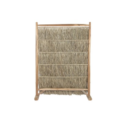 Folding screen Home ESPRIT Natural Teak Fibre 130 X 30 X 180 CM