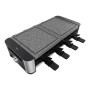 Cecotec Raclette Fromage&Grill 16000 Inox Allstone 1400W Pierre 8 Pers. Noir