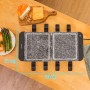 Cecotec Raclette Cheese&Grill 16000 Inox Allstone 1400W Stone Plate 8 Pers. Black