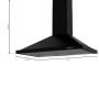 Cecotec Conventional Hood 90 cm Black Stainless Steel 650 m³/h LED Light Bolero Flux PM 906500
