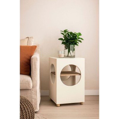 Side table Home ESPRIT White 40 x 40 x 60 cm