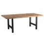 Table de Salle à Manger Home ESPRIT Métal Bois d'acacia 180 x 90 x 76 cm