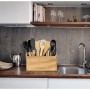 Pot pour ustensiles de cuisine My Bar Bois 30 x 11,2 x 17 cm (6 Unités)