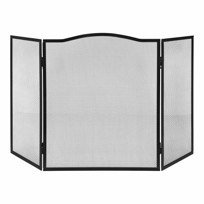 Parre-feu pour cheminée EDM 85749 Noir 101 x 0,5 x 61 cm