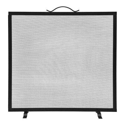 Parre-feu pour cheminée EDM 85748 Noir 60 x 0,5 x 60 cm