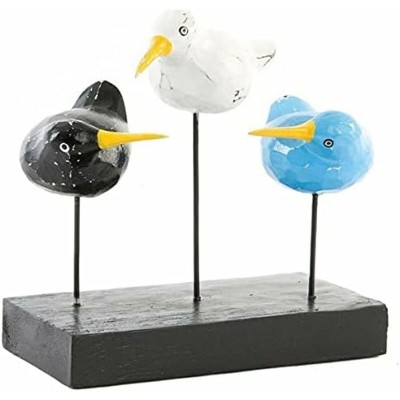 Figurine Décorative DKD Home Decor Oiseaux Kiwi méditerranéen