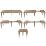 Dining Table Home ESPRIT Natural Fir 100 x 100 x 78 cm