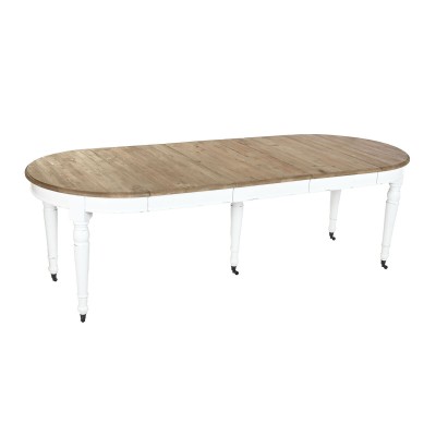 Dining Table Home ESPRIT White Fir 100 x 100 x 78 cm