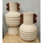 Vase Home ESPRIT Brown Beige Terracotta Mango wood 28 x 28 x 33 cm