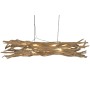 Suspension Home ESPRIT Noir Naturel Bois Fer bois de teck 50 W