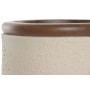 Vase Home ESPRIT Marron Beige Terre cuite Bois de manguier 16 x 16 x 40 cm