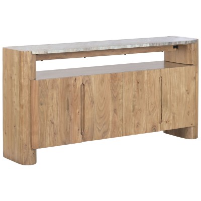 Buffet Home ESPRIT Marbre Acacia 160 x 40 x 80 cm