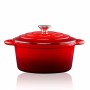 Casserole Alpina Rouge Fonte 3,8 L Ø 24 x 11,8 cm