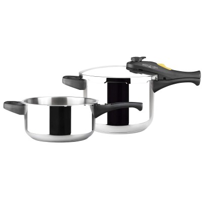 Ensemble de Marmites Express Magefesa STYLE 3+6L 3 L 6 L Acier inoxydable Plastique 2 Pièces