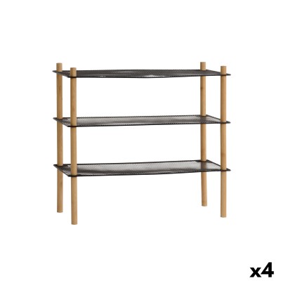 Shelves MobleKit Metal Bamboo 63 x 26 x 57 cm (4 Units)