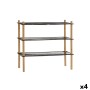 Shelves MobleKit Metal Bamboo 63 x 26 x 57 cm (4 Units)