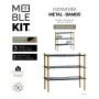 Étagère MobleKit Métal Bambou 63 x 26 x 57 cm (4 Unités)
