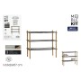 Shelves MobleKit Metal Bamboo 63 x 26 x 57 cm (4 Units)