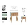Table d'appoint MobleKit 40 x 30 x 52 cm (4 Unités)