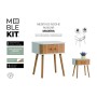 Table d'appoint MobleKit 40 x 30 x 47 cm (4 Unités)
