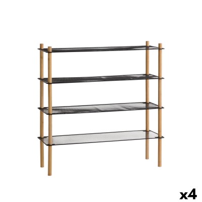 Shelves MobleKit Metal Bamboo 63 x 26 x 75 cm (4 Units)