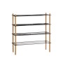 Shelves MobleKit Metal Bamboo 63 x 26 x 75 cm (4 Units)