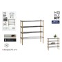Shelves MobleKit Metal Bamboo 63 x 26 x 75 cm (4 Units)
