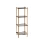 Shelves MobleKit Metal Bamboo 35 x 30 x 100 cm (4 Units)