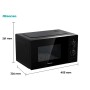 Micro-ondes Hisense H20MOBP1 Noir 700 W 20 L (Reconditionné A)