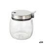Sugar Bowl La Mediterránea Transparent Silver Glass Steel 0,25 L 7 x 8,7 cm (24 Units)
