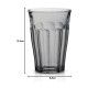 Set de Verres Duralex Picardie Gris Plastique 4 Pièces (Reconditionné B)