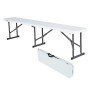 Banc Lifetime 80305 Blanc Acier Plastique Pliable (Reconditionné B)