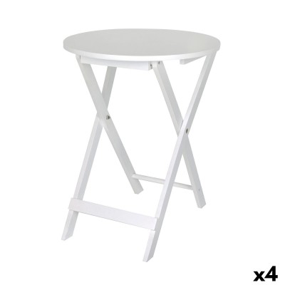 Table d'appoint MobleKit Blanc 40 x 40 x 49,5 cm (4 Unités)
