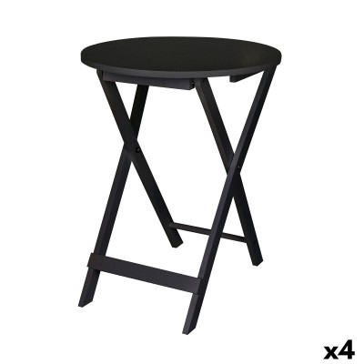 Table d'appoint MobleKit Noir 40 x 40 x 49,5 cm (4 Unités)
