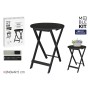 Table d'appoint MobleKit Noir 40 x 40 x 49,5 cm (4 Unités)