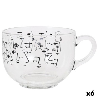 Cup La Mediterránea Faces 700 ml (6 Units)