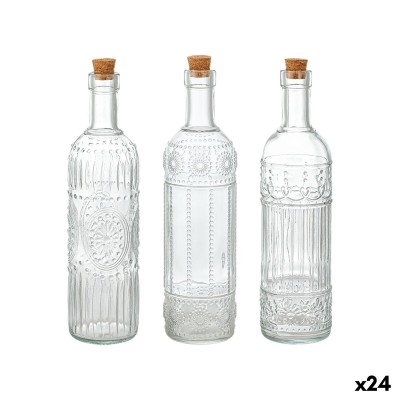 Bouteille en Verre La Mediterránea Transparent Liège verre 500 ml (24 Unités)