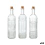 Bouteille en Verre La Mediterránea Transparent Liège verre 500 ml (24 Unités)