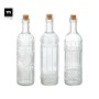 Glass Bottle La Mediterránea Transparent Cork Glass 500 ml (24 Units)