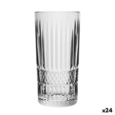 Glass La Mediterránea Phasai geneve Transparent Glass 460 ml (24 Units)