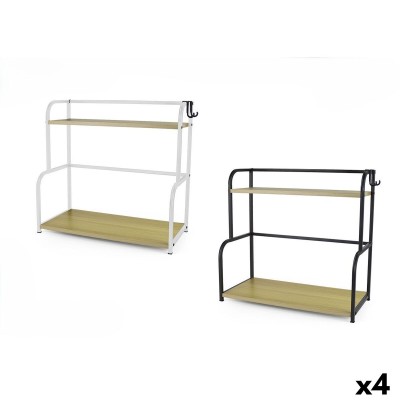 Shelves Confortime Wood Metal 44,5 x 20 x 41,5 cm (4 Units)