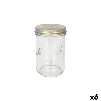 Jar Le Parfait Wiss Transparent Golden 750 ml Hermetic (6 Units)