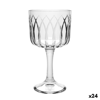 Verre La Mediterránea Phasai seu Transparent verre 500 ml (24 Unités)
