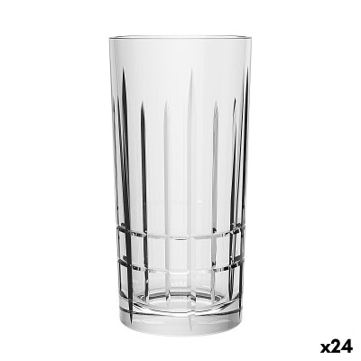 Glass La Mediterránea Phasai rio Transparent Glass 460 ml (24 Units)