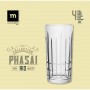 Verre La Mediterránea Phasai rio Transparent verre 460 ml (24 Unités)