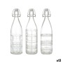 Glass Bottle La Mediterránea Transparent Glass 1 L (12 Units)