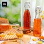 Glass Bottle La Mediterránea Transparent Glass 1 L (12 Units)