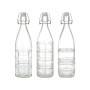 Glass Bottle La Mediterránea Transparent Glass 1 L (12 Units)